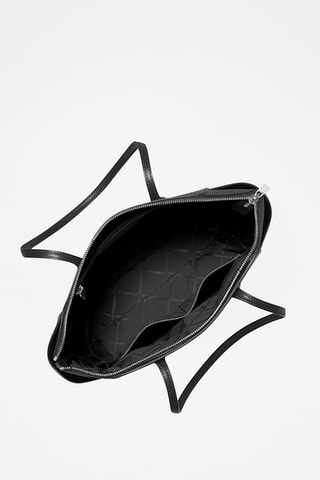 Cabas en cuir Marilyn - Noir
