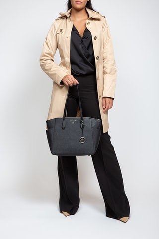 Cabas en cuir Marilyn - Noir