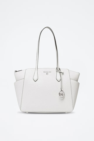 Cabas en cuir Marilyn - Blanc