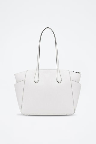 Cabas en cuir Marilyn - Blanc