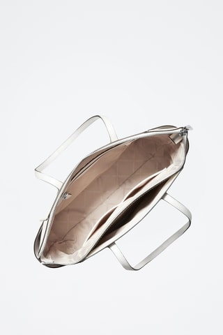 Cabas en cuir Marilyn - Blanc