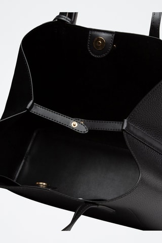 Leren Shopper - Zwart