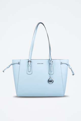 Cabas en cuir Voyager - Bleu clair