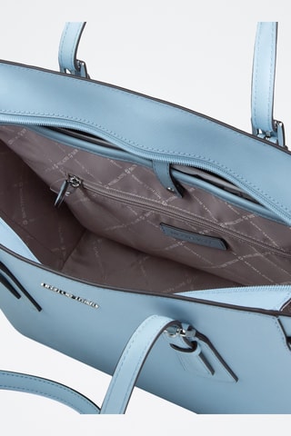 Cabas en cuir Voyager - Bleu clair