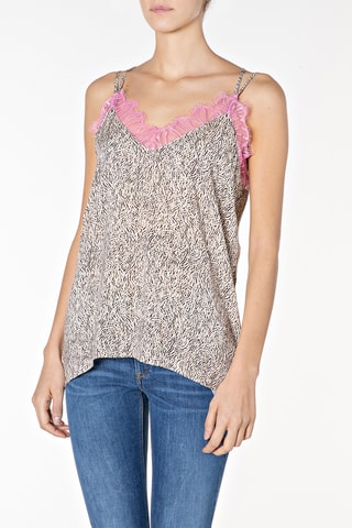 Top - Beige et noir