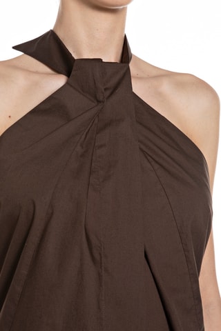 Top sans manches - Marron