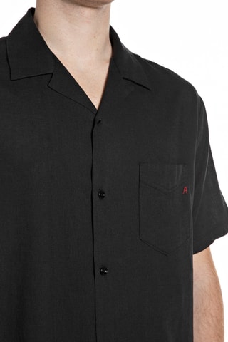 Chemise en lin - Noir