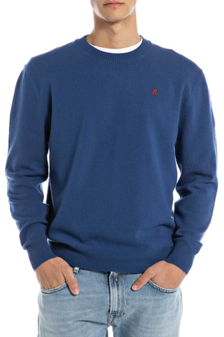 Sweat en laine - Bleu