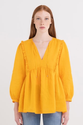 Blouse en lin - Jaune