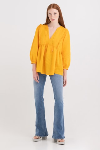 Blouse en lin - Jaune