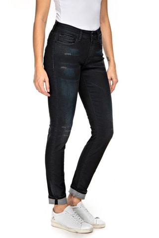 Jean Skinny taille haute Luzien - Bleu foncé