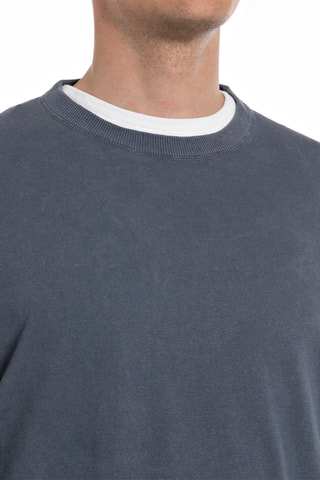 Pull en lin - Bleu
