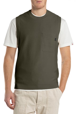 Pull sans manches - Vert