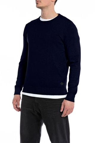 Pull en laine - Bleu