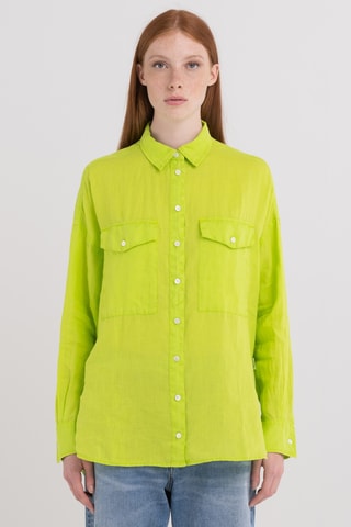 Chemise en lin - Vert