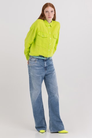 Chemise en lin - Vert