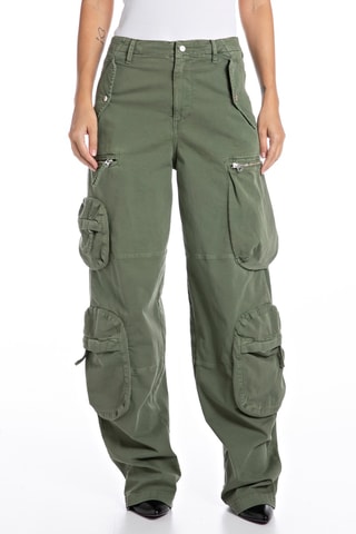 Pantalon cargo - Vert