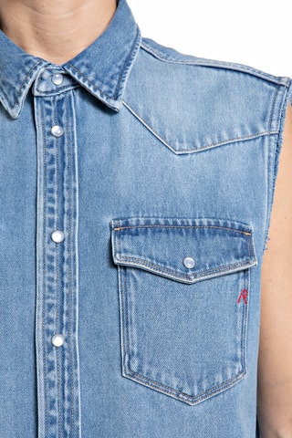 Chemise sans manches - Bleu