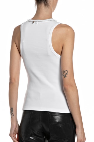 Top sans manches - Blanc