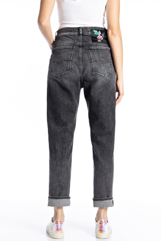 Jean taille haute Tapered Kiley - Gris foncé