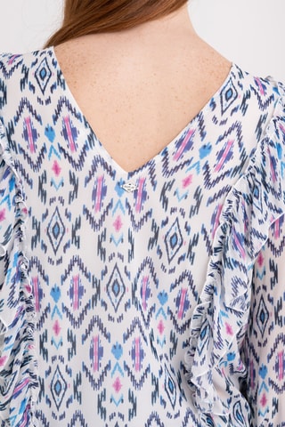 Blouse - Blanc et rose