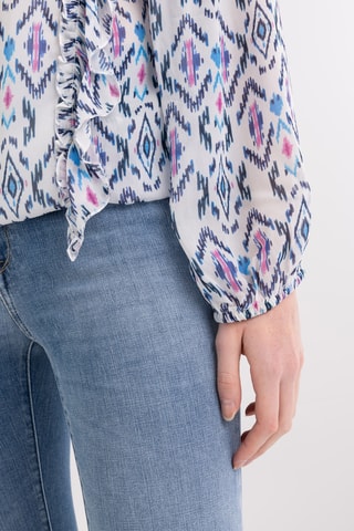 Blouse - Blanc et rose