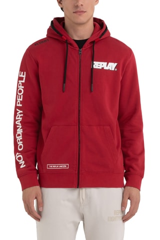 Sweat à capuche - Rouge