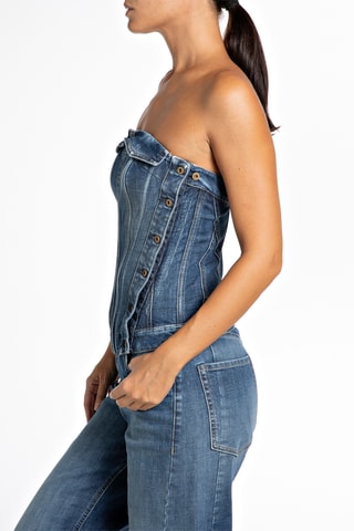 Top sans manches - Bleu