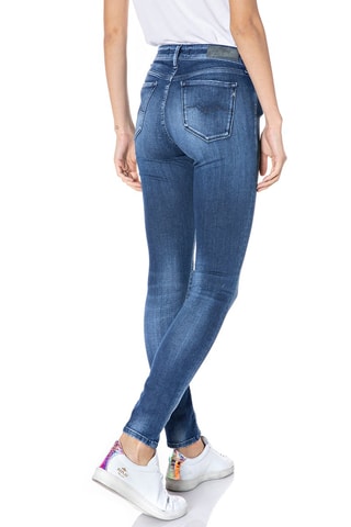 Jean Skinny taille haute Luzien - Bleu