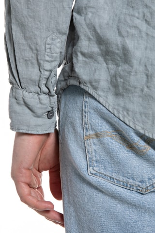 Chemise en lin - Bleu
