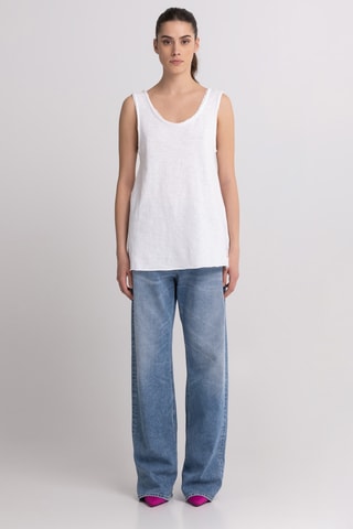 Top sans manches - Blanc