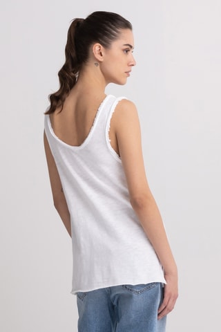 Top sans manches - Blanc