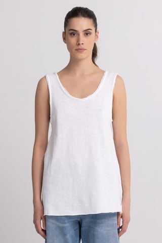 Top sans manches - Blanc