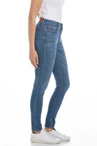 Jean Skinny taille haute Luzien - Bleu