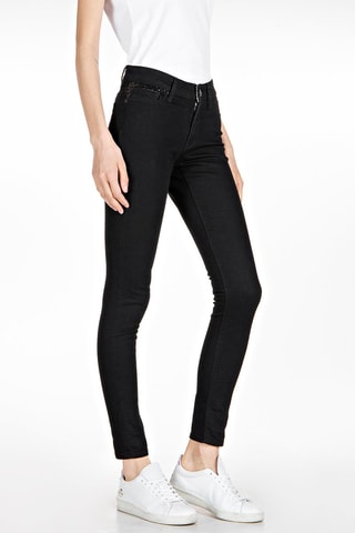 Jean Skinny taille haute Luzien - Noir