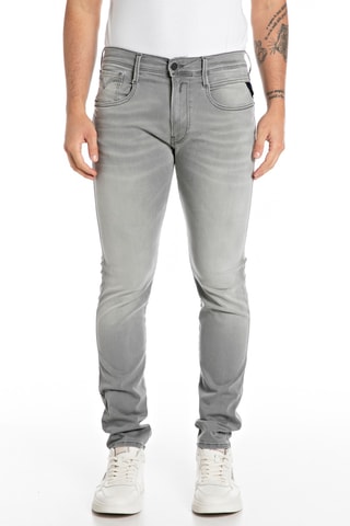 Pantalon slim - Gris clair