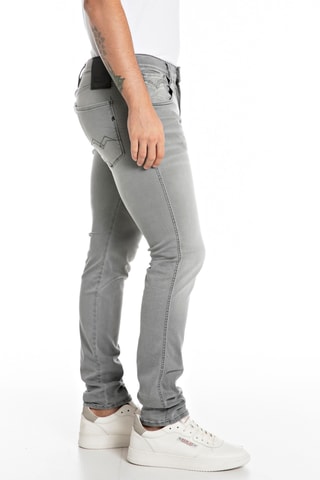 Pantalon slim - Gris clair