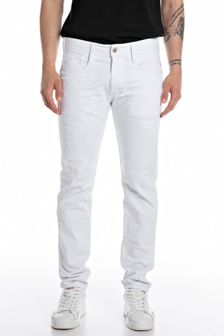 Pantalon slim - Blanc