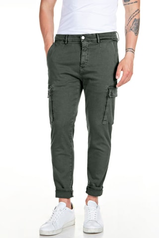 Pantalon cargo - Vert