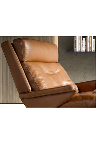 Fauteuil en cuir - Camel