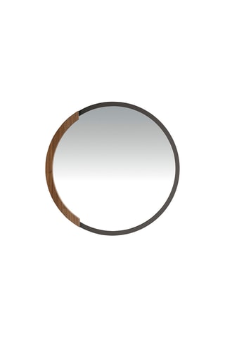Miroir en bois - 80 x 4 x 80 cm - Naturel