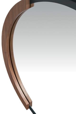 Miroir en bois - 80 x 4 x 80 cm - Naturel