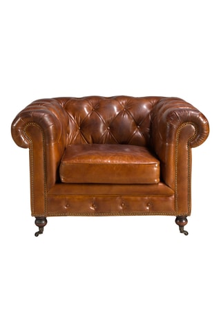 Fauteuil - Marron - En cuir