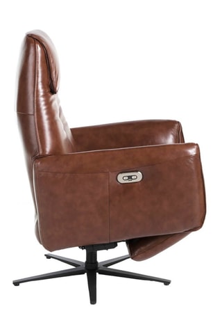 Fauteuil - Marron et noir - En cuir