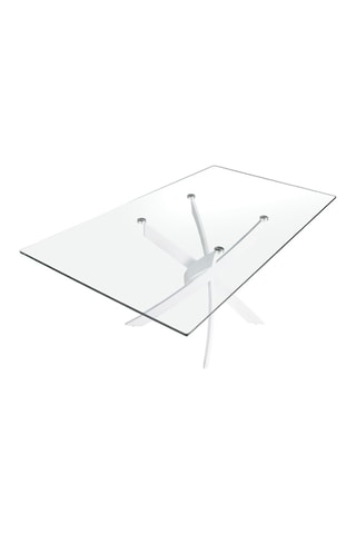 Table à manger en verre - 140 x 75 x 95 cm