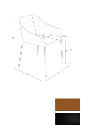 2 chaises - 62 x 79 x 60 cm