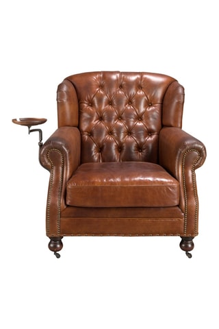 Fauteuil - Marron - En cuir