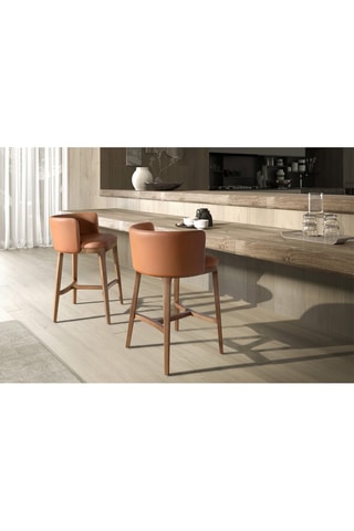 Tabouret en noyer - 53 x 51 x 84 cm