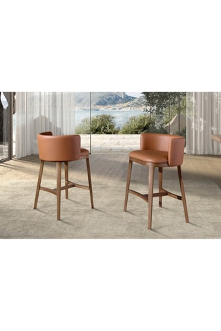 Tabouret en noyer - 53 x 51 x 84 cm