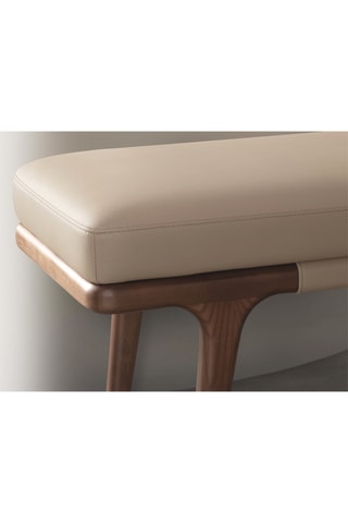 Banquette - Beige - En tissu polypiel - 162 x 50 x 43 cm